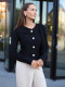 Укороченный жакет из джерси