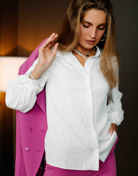 Блуза на пуговицах с манжетами