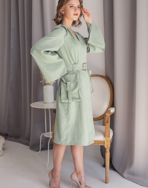 Платье на запах с карманами Lilya Sidorova-BRANDWOMEN