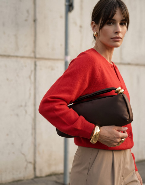 Кардиган с рукавом реглан из трикотажа