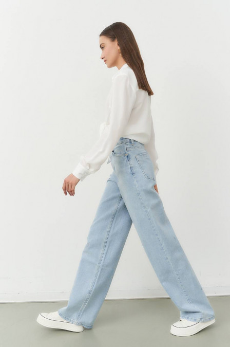 Базовые джинсы широкого силуэта